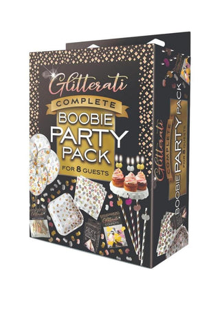 Glitterati Boobie Party - Black/Gold - Pack