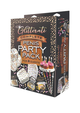 Glitterati Penis Party - Black/Gold - Pack