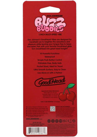 Goodhead Buzz Buddies Cherries 5in Vibe
