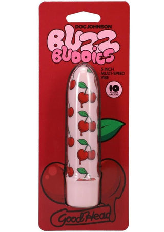 Goodhead Buzz Buddies Cherries 5in Vibe - Pink/Red