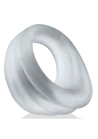 Hunkyjunk Expander Slimmer Scoop Style Silicone Cockring - Clear Steam - Clear