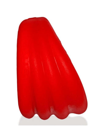 Hunkyjunk Expander Slimmer Scoop Style Silicone Cockring - Red Velvet