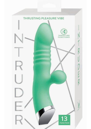 Intruder Thrust Rechargeable Silicone Pleasure Vibrator - Mint
