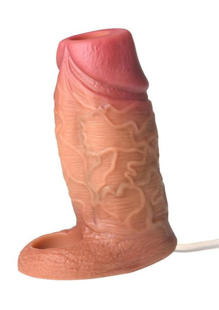 Jock Silicone Penis Squirting Enhancer with Ball Strap