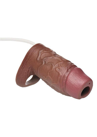 Jock Silicone Penis Squirting Enhancer with Ball Strap