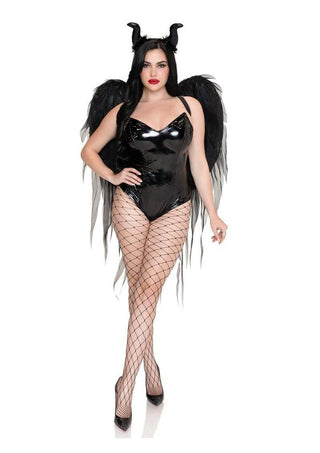 Leg Avenue Dark Enchantress Chiffon Wings and Horn Headband