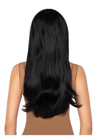 Leg Avenue Long Straight Bang Wig - Black - 25in