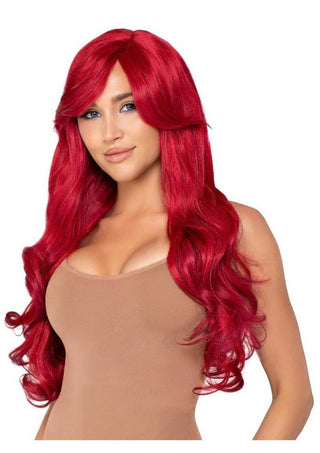 Leg Avenue Long Wavy Wig - Red - 27in