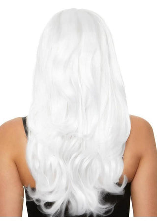 Leg Avenue Long Wavy Wig - White - 27in