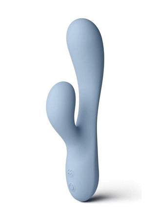 Love Notes Unforgettable Rechargeable Silicone Flexible Rabbit Vibrator - Blue