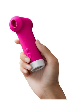 Lovense Fizz Dual-Head Rechargeable Silicone Clitoral Vibrator with Oral-Like Suction and Tapping