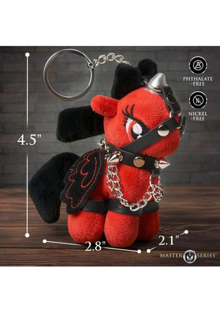Master Series Scarlett Chainheart Bondage Pony Keychain