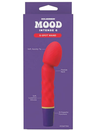 Mood Intense G Rechargeable Silicone G-Spot Wand - Pink/Purple