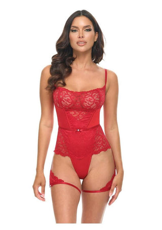 Oh LA LA Cheri Candice Teddy - Red - Small