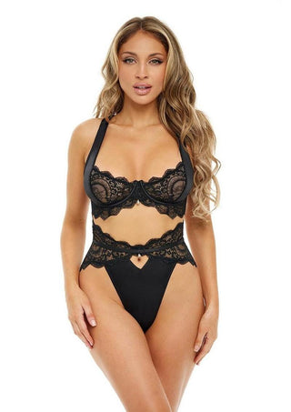Oh LA LA Cheri Sadie Bra - Black - Medium - 2 Piece/Set
