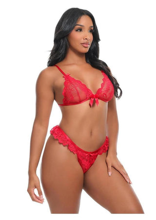 Oh LA LA Cheri Valentine - Red - XLarge - 2 Piece/Set
