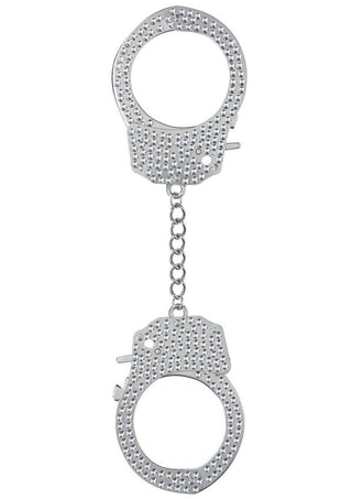 Ouch! Heavy-Duty Diamond Handcuffs - Silver