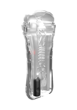 Pdx Extreme Wet Pussies Super Luscious Lips Control Freak Self Lubricating Vibrating Stroker with Remote - Pussy