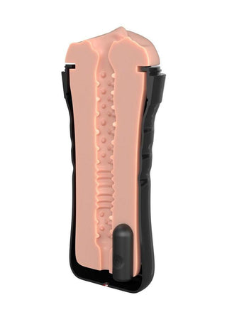 Pdx Extreme Wet Pussies Super Luscious Lips Control Freak Self Lubricating Vibrating Stroker with Remote - Pussy