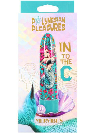 Polynesian Pleasures Mervibes Into The C Vibrator - Teal - 5in