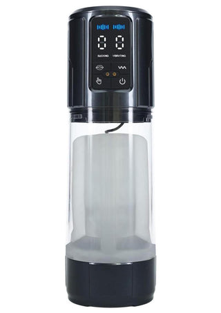 Pumped Ultralift 10 Function Rechargeable Masturbator - Grey/Gun Metal