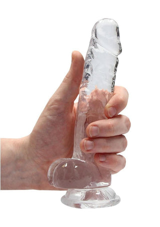 Realrock Crystal Clear Dildo with Balls