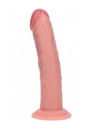 Realrock Dual Layered Rechargeable Silicone Curved Realistic Vibrating Dildo with Suction Cup