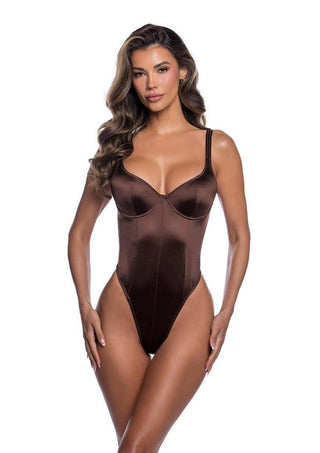 Playboy Midnight Essentials Bodysuit - Brown - XLarge