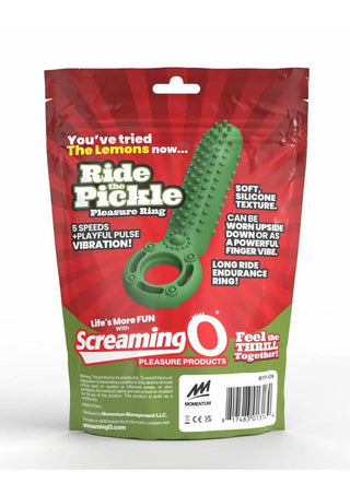 Screaming O Ride The Pickle Pleasure Cock Ring