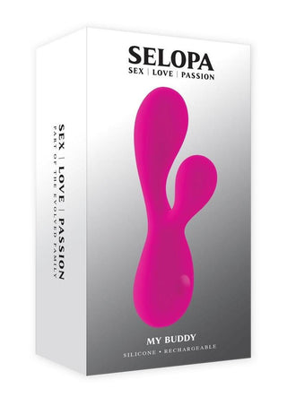 Selopa My Buddy Rechargeable Silicone Petite Dual Vibrator - Pink
