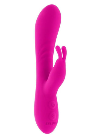 Selopa Robust Rabbit Rechargeable Silicone Dual Vibrator