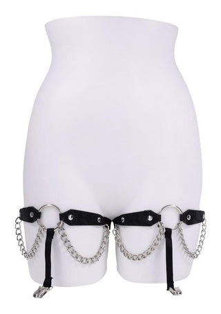 Sex and Mischief Chain Lace Garters