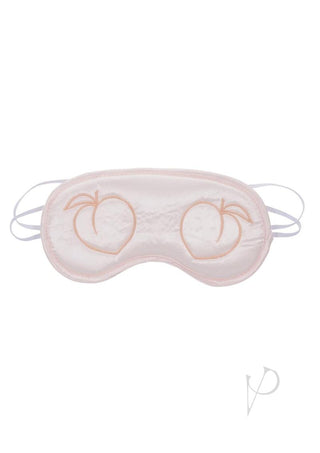 Sex and Mischief Peaches N Creame Blindfold - Ivory/Orange