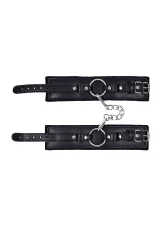 Sex and Mischief Shadow Handcuffs - Black/Silver