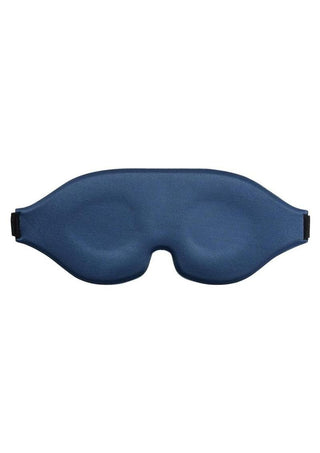 Signature Twilight Tease Blackout Blindfold - Blue/Silver