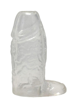 Titanmen Cock Sleeve with Ball Strap - Clear - 4.5in