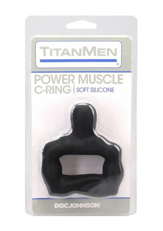 Titanmen Muscle Bound Cock Ring - Black - 42mm