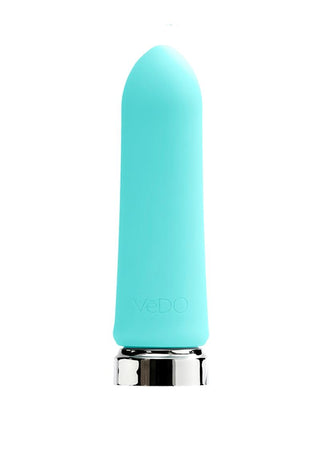 Vedo Bam Rechargeable Silicone Bullet Vibrator - Tease Me - Blue/Turquoise