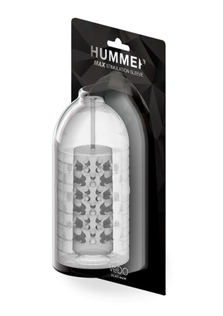 Vedo Hummer Max Textured Stimulation Sleeve - Clear