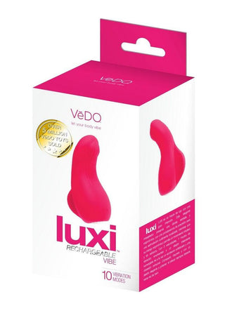 Vedo Luxi Silicone Rechargeable Clitoral Finger Vibrator - Pink
