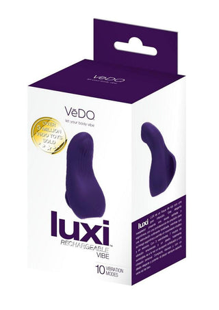 Vedo Luxi Silicone Rechargeable Clitoral Finger Vibrator - Purple