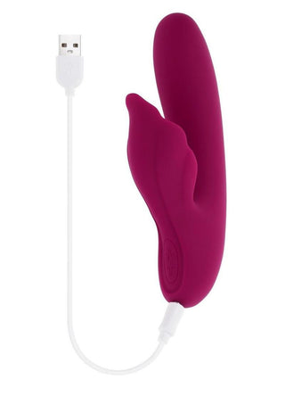 Venus Rechargeable Silicone Vibrator with Clitoral Stimulator