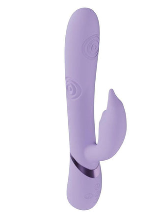 Vive Pallina Rechargeable Silicone Triple Motor G-Spot Vibrating and Tapping Beads Clit Stimulator