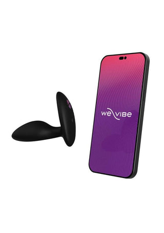 We-Vibe Ditto+ App Compatible Vibrating Rechargeable Silicone Butt Plug with Remote Control - Satin
