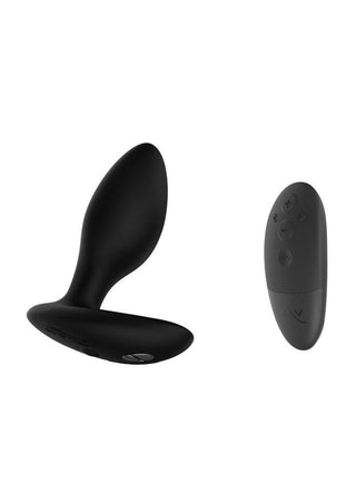 We-Vibe Ditto+ App Compatible Vibrating Rechargeable Silicone Butt Plug with Remote Control - Satin - Black