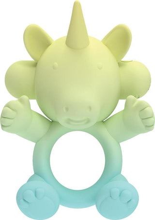 Wet Dreams Uni Horn Rechargeable Silicone Cock Ring - Multicolor
