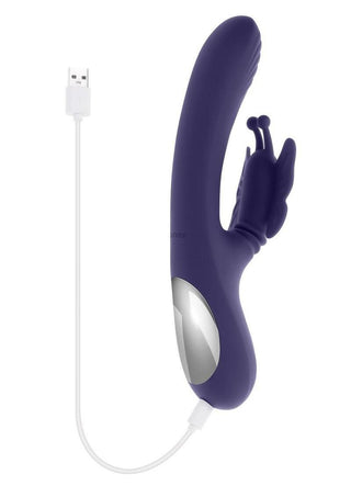 Wings Of Frenzy Rechargeable Silicone Multi Vibrator with Clitoral Stimulator