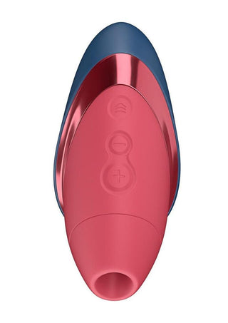 Womanizer Next Liberty Rechargeable Silicone Clitoral Stimulator - Blue/Red