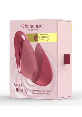 Womanizer Next Liberty Rechargeable Silicone Clitoral Stimulator - Bordeaux