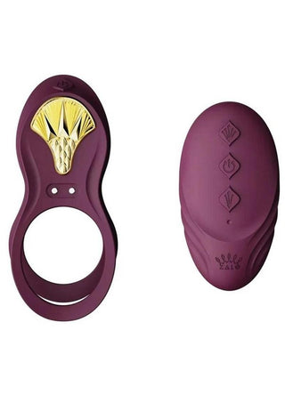 Zalo Bayek Rechargeable Silicone App Compatible Vibrating Couples Ring